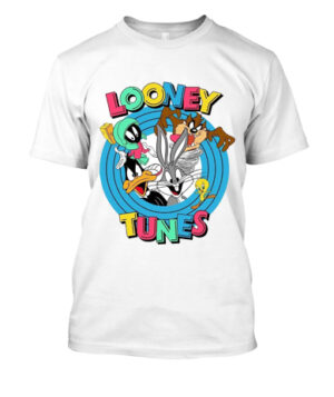 camiseta personalizada looney tunes diseño retro "group shot" con bugs bunny y amigos