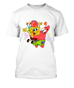 camiseta personalizada bob esponja y amigos: grupo fondo de bikini (copia)