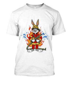 camiseta personalizada bugs bunny bombero