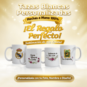 Tazas Blancas Personalizadas