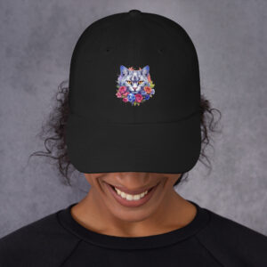gorras personalizadas de gato floral
